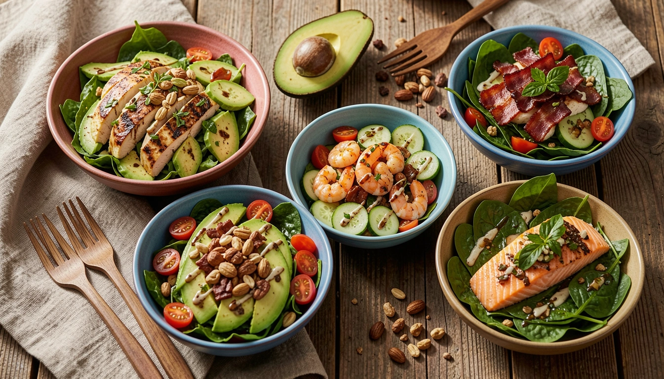 12 Slim Keto Salad Dinner Recipes