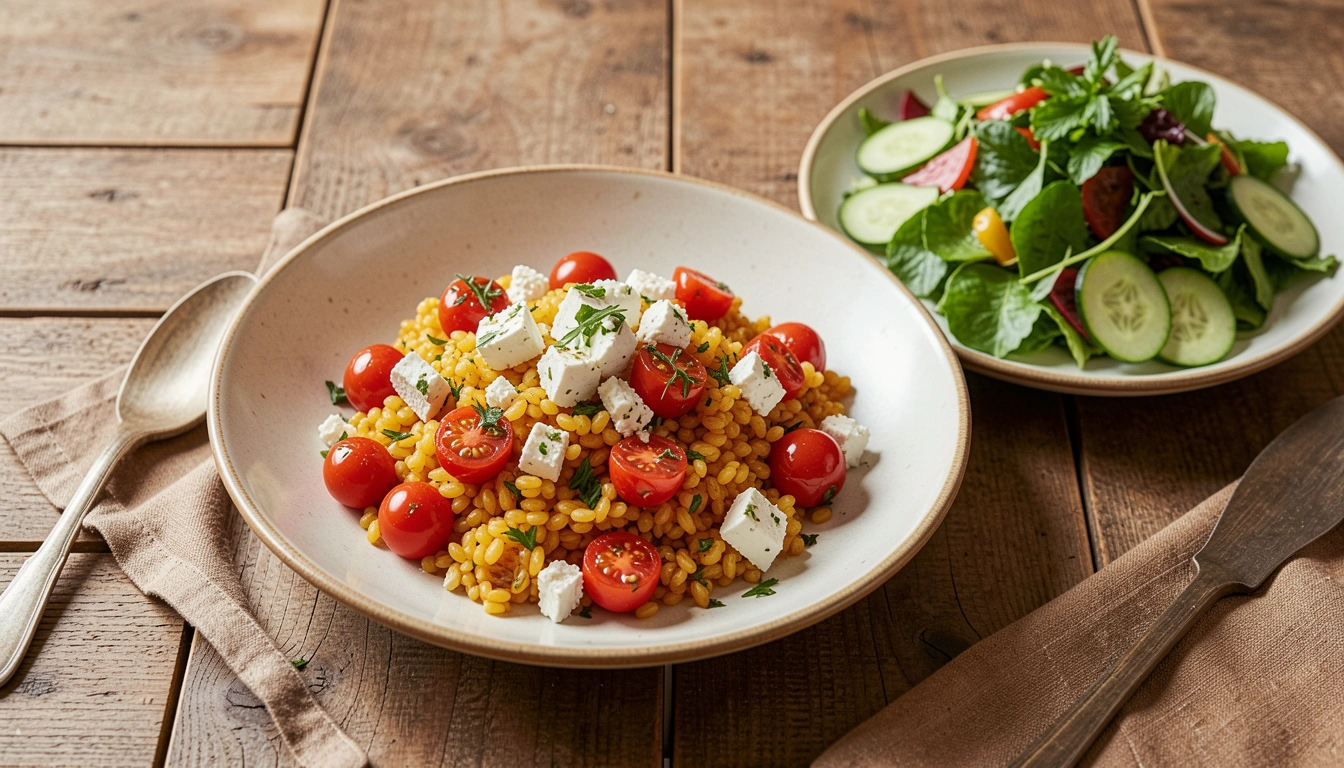 how to make orzo dinner with salad